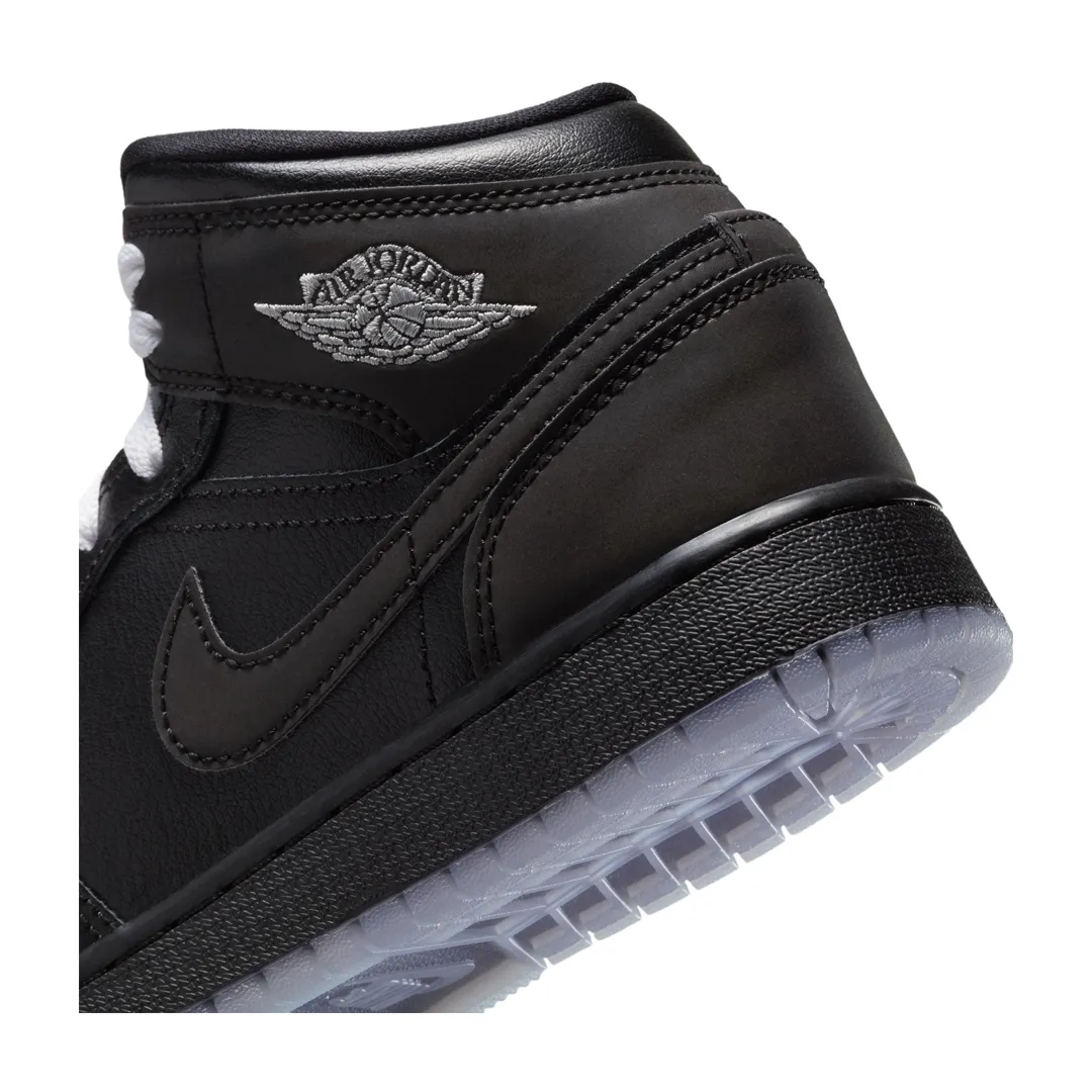 AIR JORDAN 1 MID SE BG (GS) BLACK METALLIC