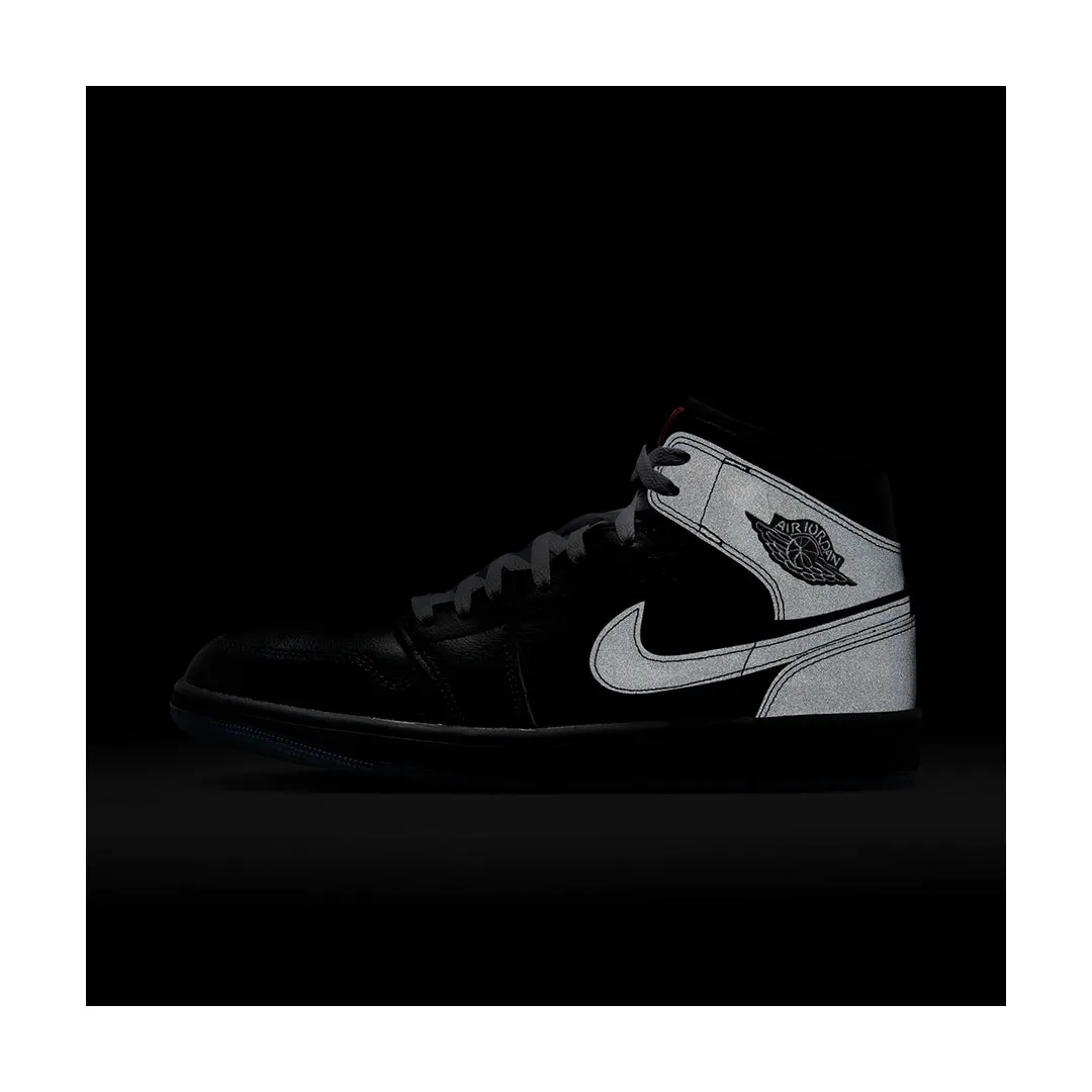 AIR JORDAN 1 MID SE BLACK METALLIC