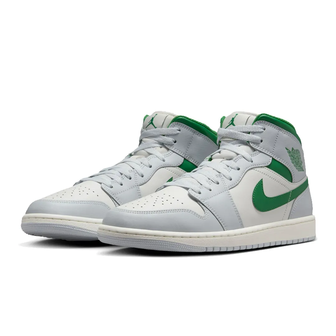 AIR JORDAN 1 MID SUMMIT WHITE/PINE GREEN