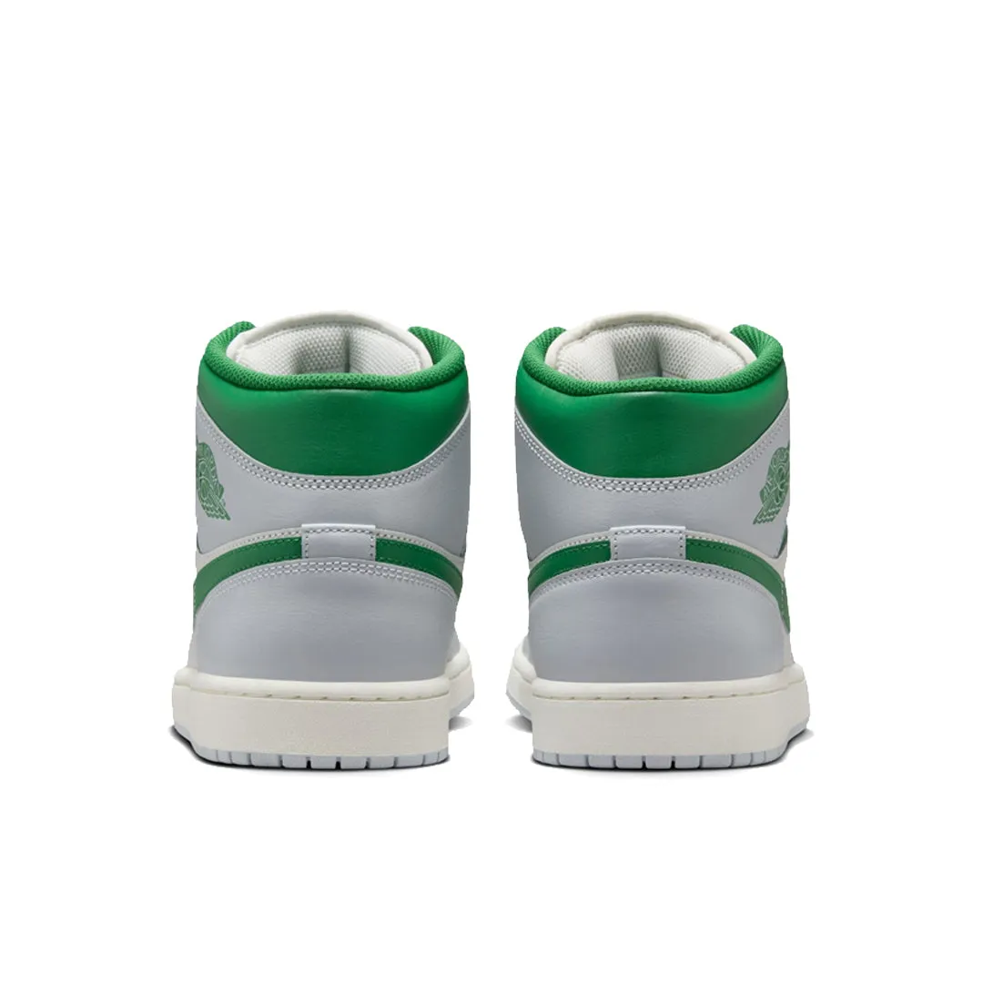 AIR JORDAN 1 MID SUMMIT WHITE/PINE GREEN