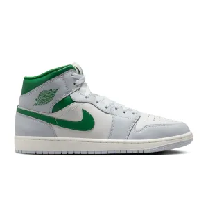 AIR JORDAN 1 MID SUMMIT WHITE/PINE GREEN