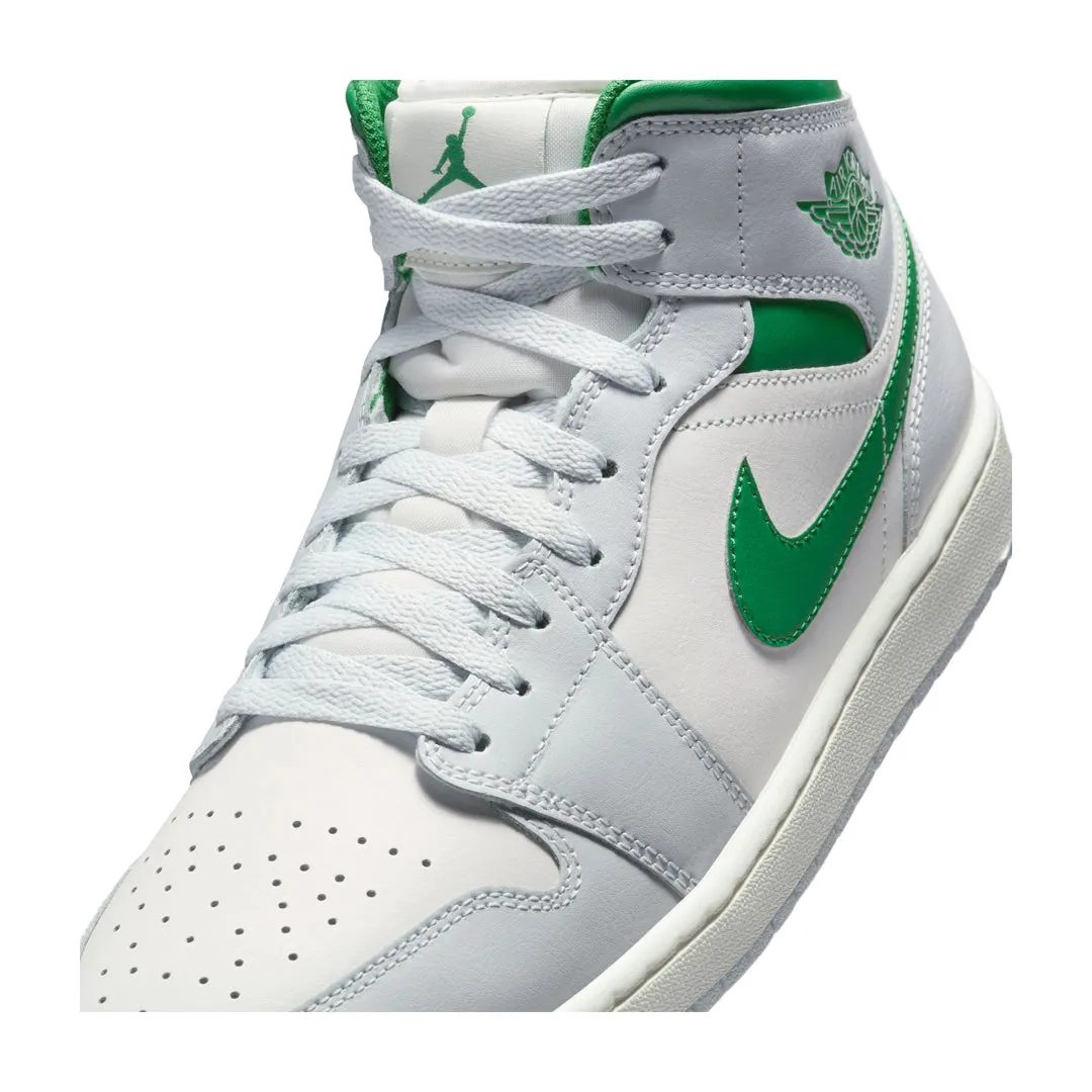 AIR JORDAN 1 MID SUMMIT WHITE/PINE GREEN