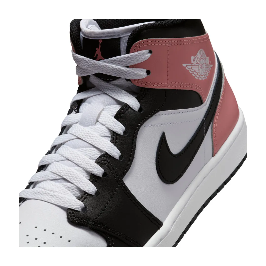 AIR JORDAN 1 MID WHITE RUST PINK