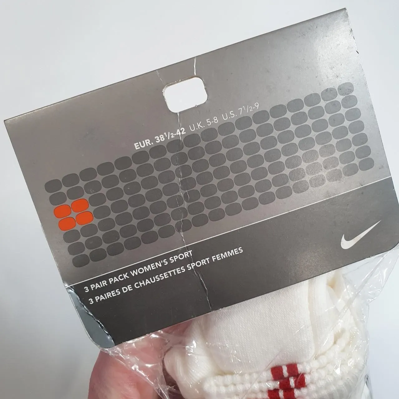 Deadstock Nike Quarter Crew Sports Socks 3 Pack ( UK 5-8)