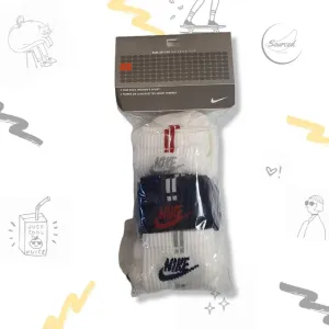Deadstock Nike Quarter Crew Sports Socks 3 Pack ( UK 5-8)