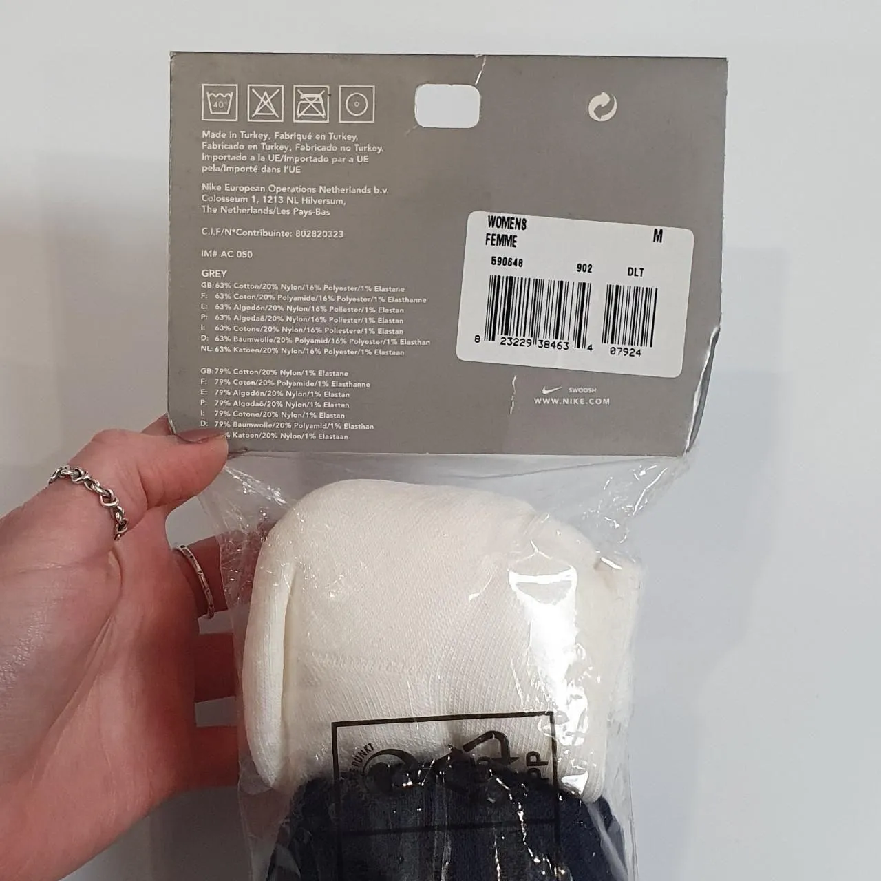 Deadstock Nike Quarter Crew Sports Socks 3 Pack ( UK 5-8)