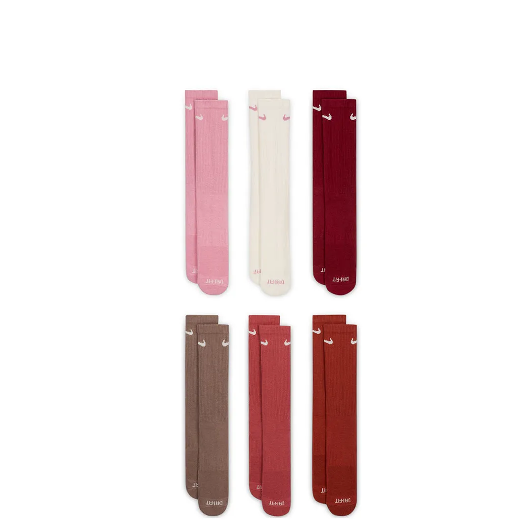 EVERYDAY PLUS CUSHIONED SOCKS (6 PAIRS) PINK