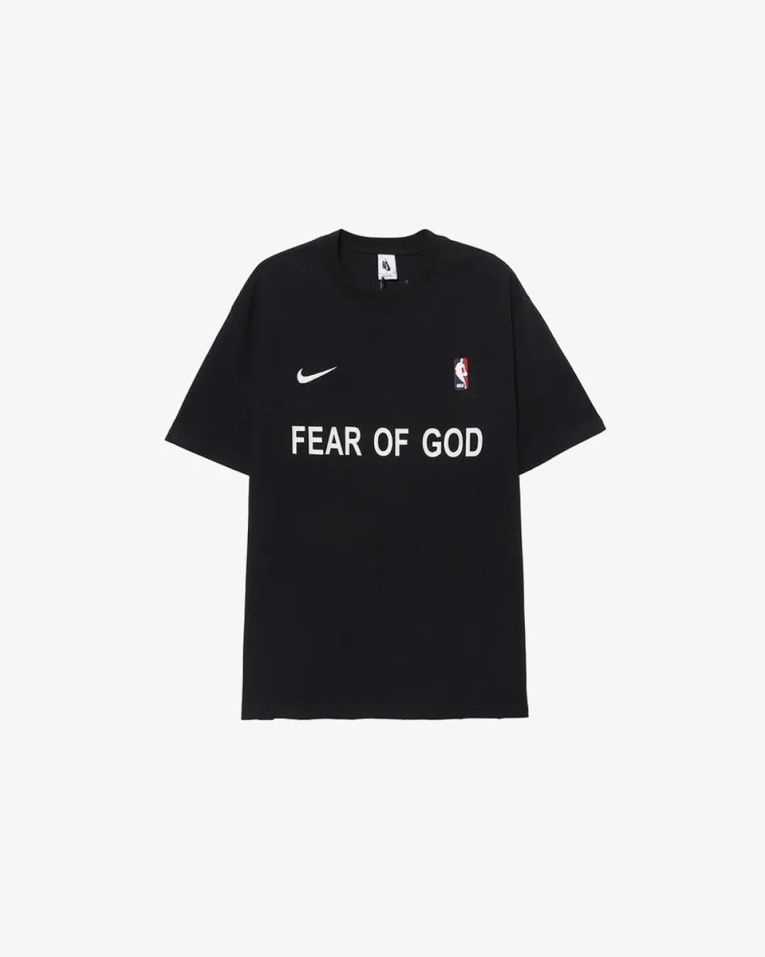 Fear of God x Nike Warm Up TShirt in Sail & Black