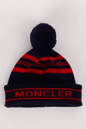 Moncler FW17 'Jumbo Pompom' Beanie Navy (2017)