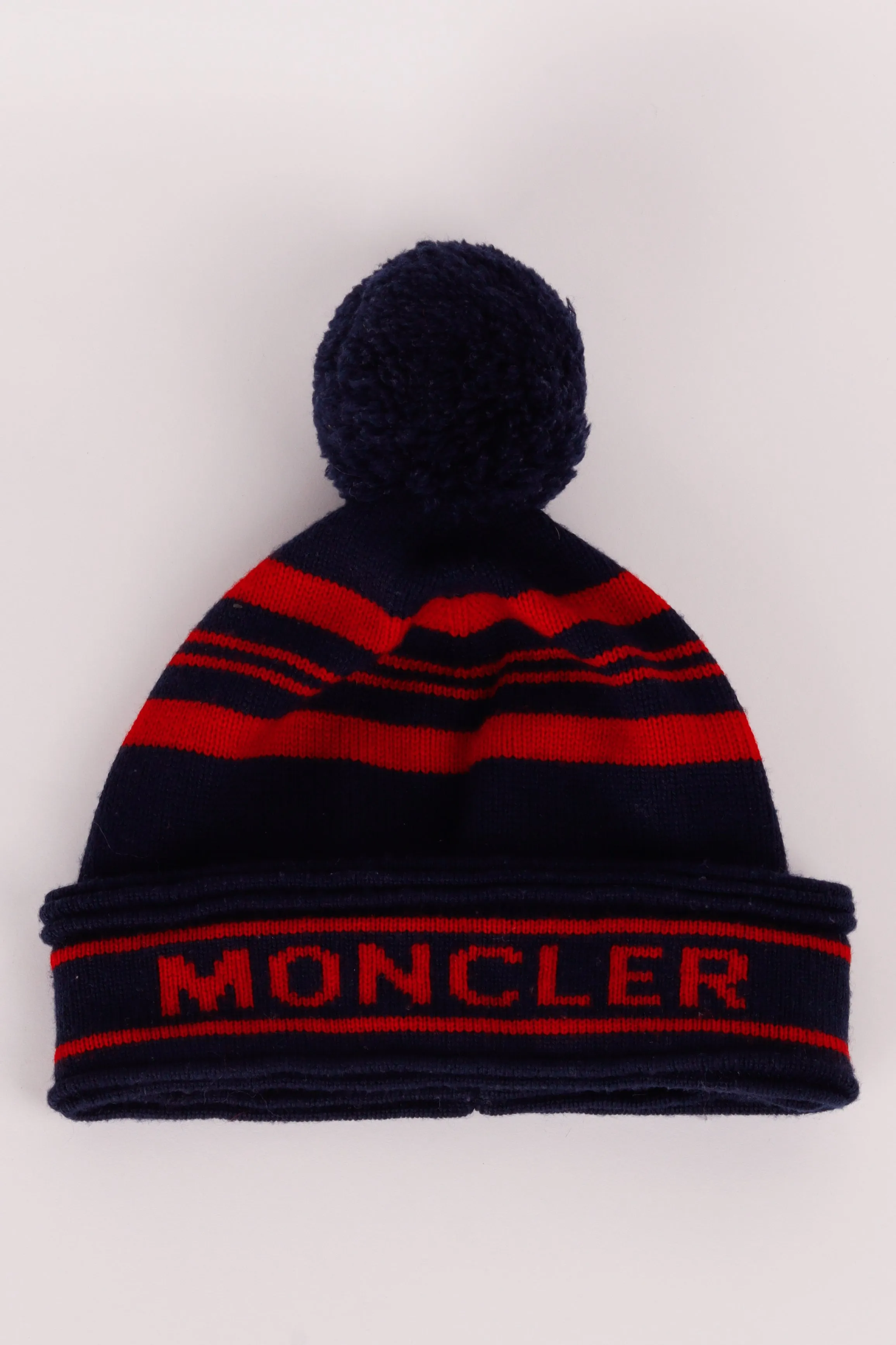 Moncler FW17 'Jumbo Pompom' Beanie Navy (2017)