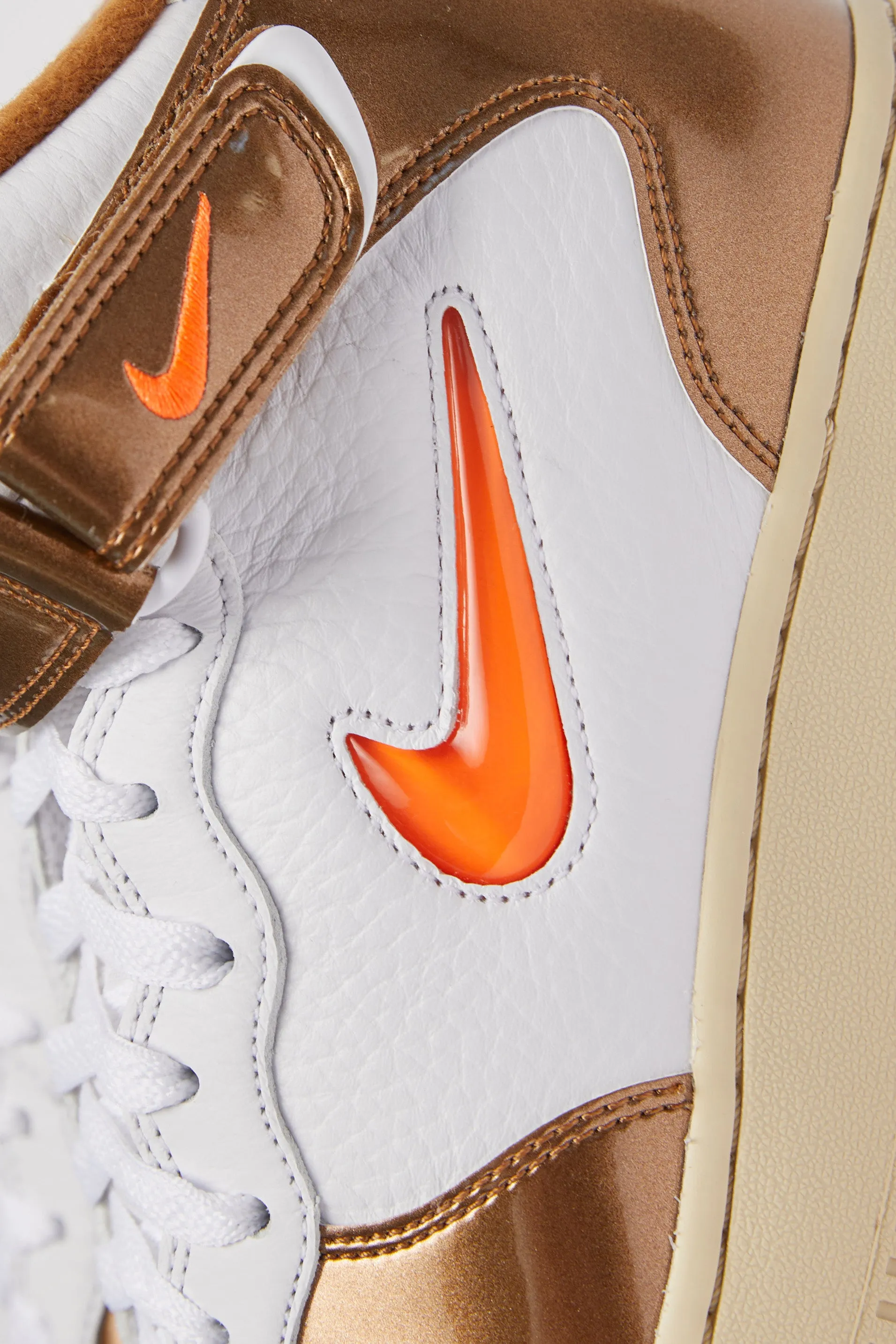 NIKE AIR FORCE 1 MID QS 'WHITE/TOTAL ORANGE'