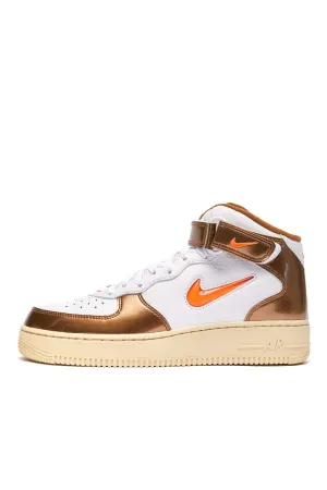 NIKE AIR FORCE 1 MID QS 'WHITE/TOTAL ORANGE'