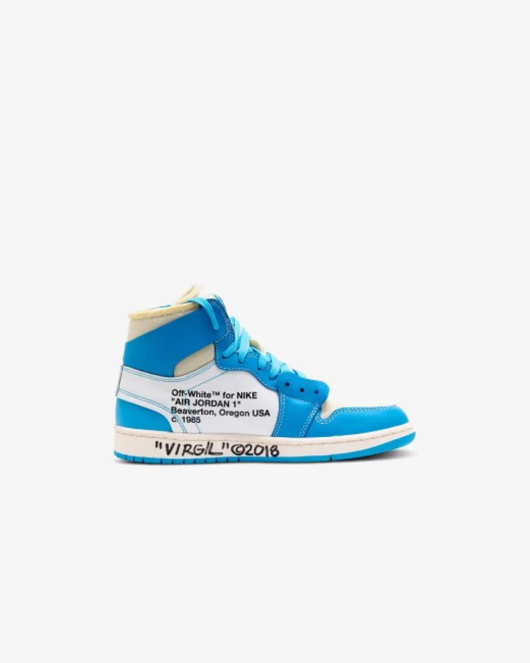 Nike Air Jordan 1 x Off-White NRG UNC  White/Dark Powder Blue