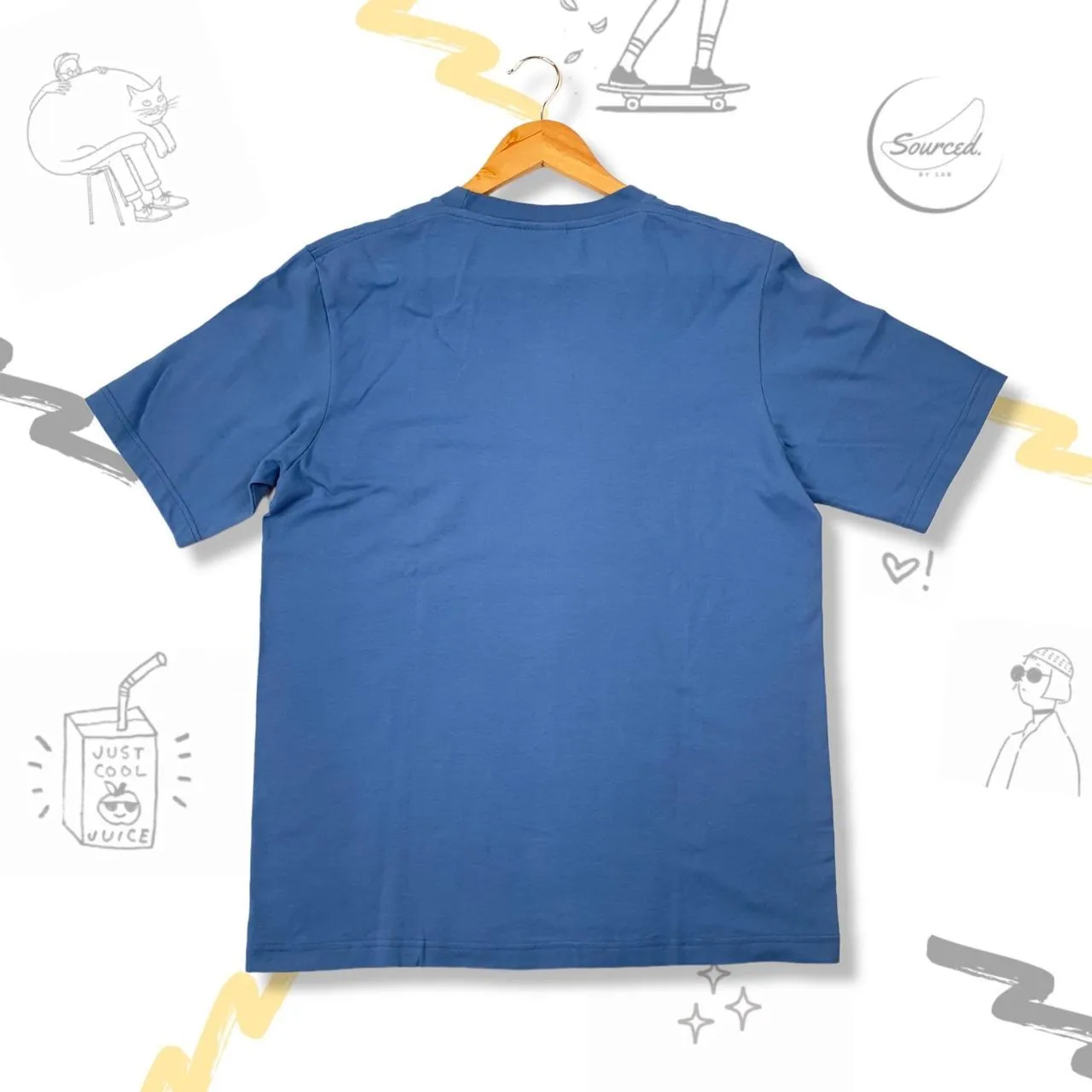 Nike Blue Centre Swoosh Trademarktee(M)