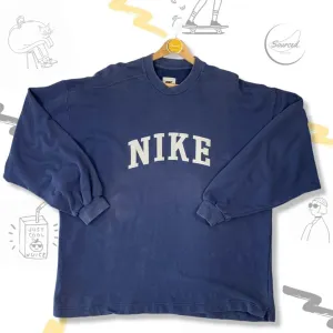 Nike Centre Chest Spellout Crewneck Sweatshirt (XXL)