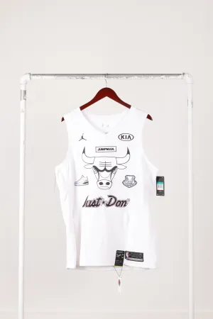 Nike 'Custom Patch All Star Game Micheal Jordan' Swingman Jersey White (2018)