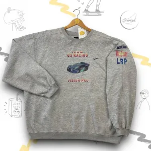 Nike Grey Crewneck With Embroidered Swoosh (XL)