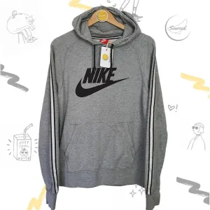 Nike Hoodie Grey With Centre Logo (S)