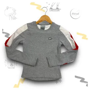 Nike Long Sleeve Top With Grey And Red Colourway (S)