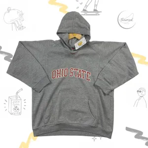 Nike Ohio State Vintage Embroidered Front Spellout Logo Hoodie (Women XS)
