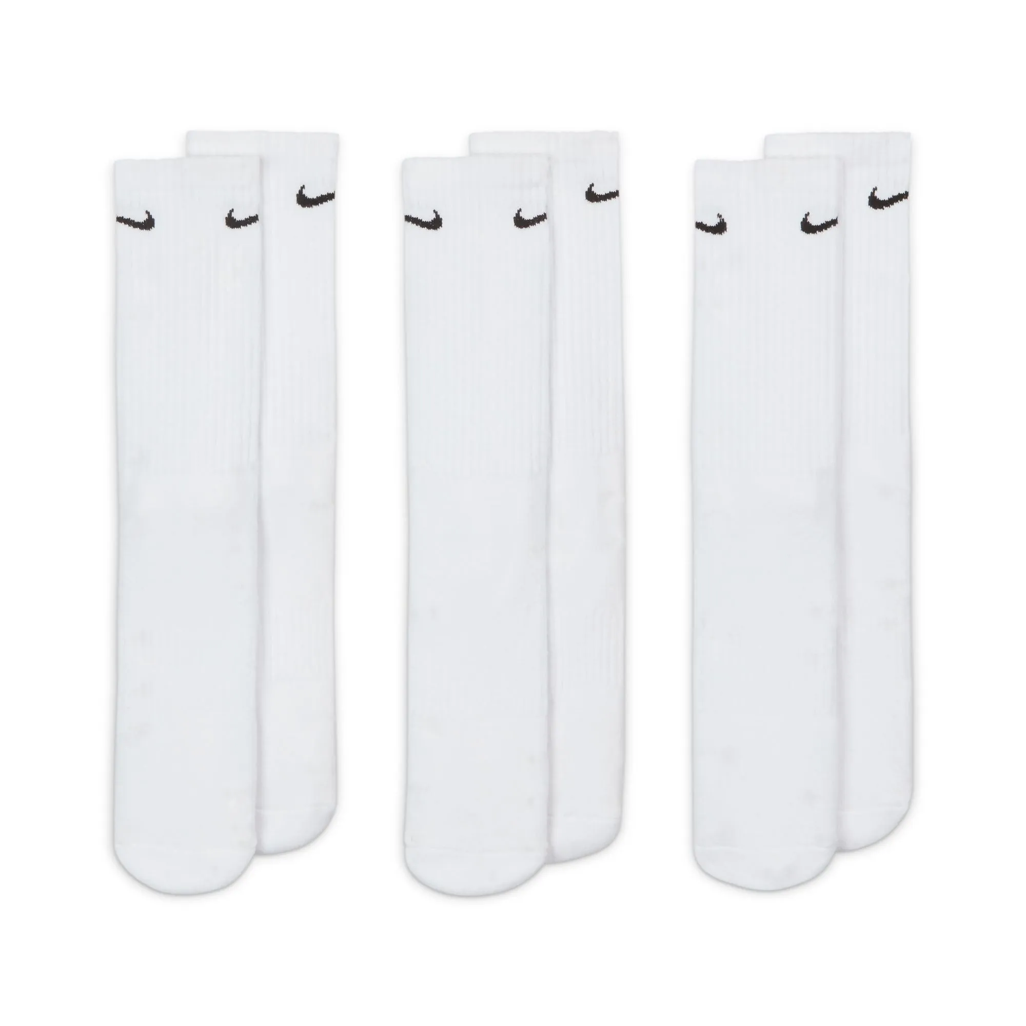 Nike SB Everyday Cushion Crew Socks White 3pk