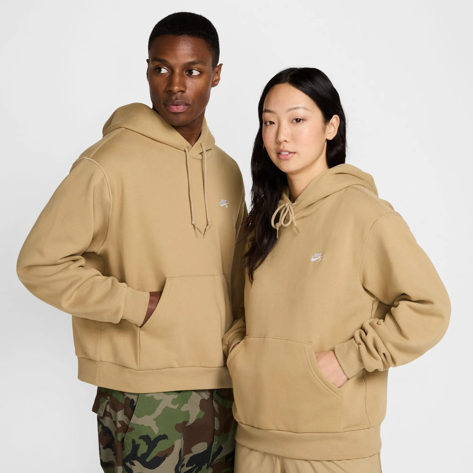 Nike SB Fleece Skate Hood Parachute Beige/White