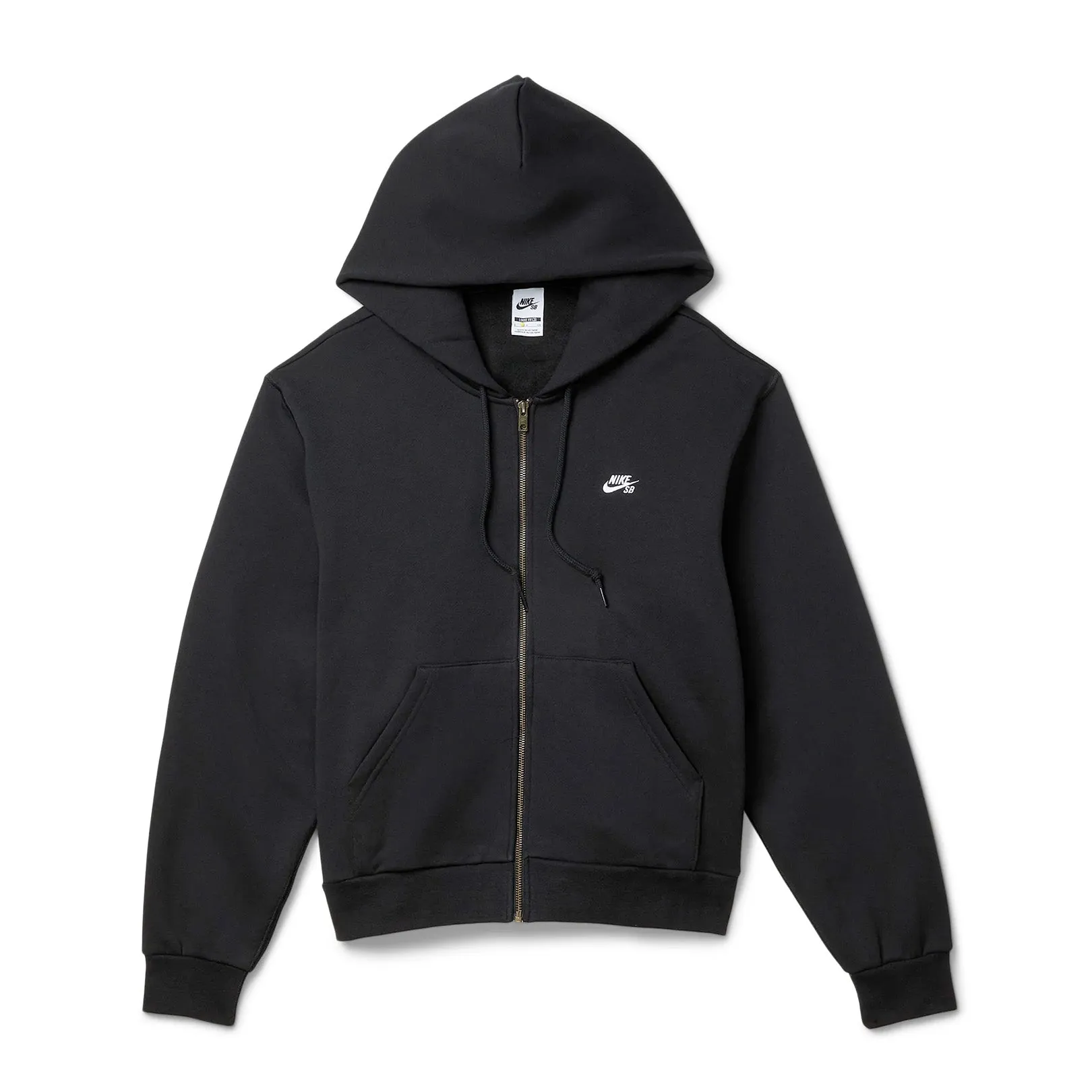 Nike SB Full-Zip Fleece Skate Hoodie Black/White