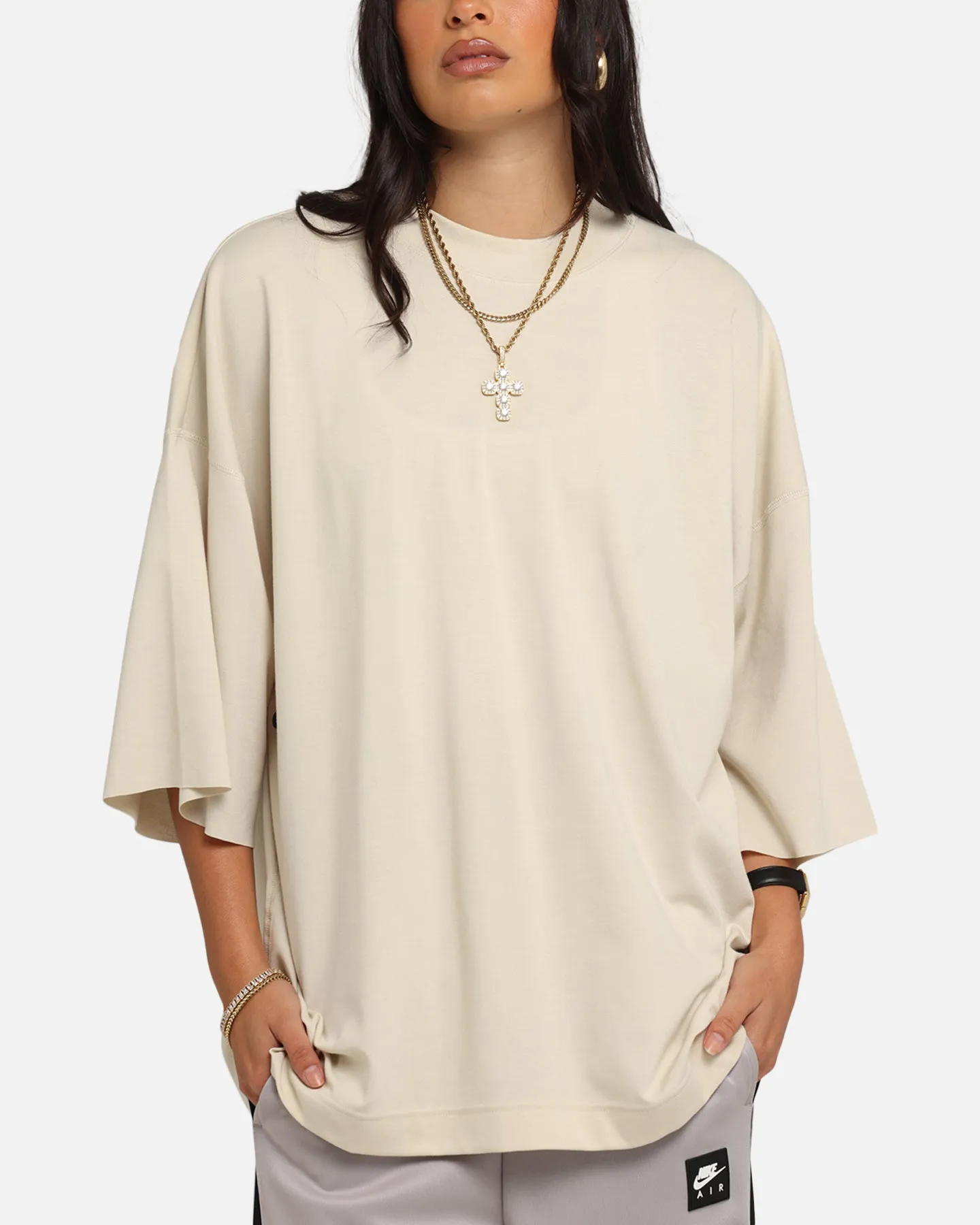Nike Sportswear Tech Knit T-Shirt Khaki/Black