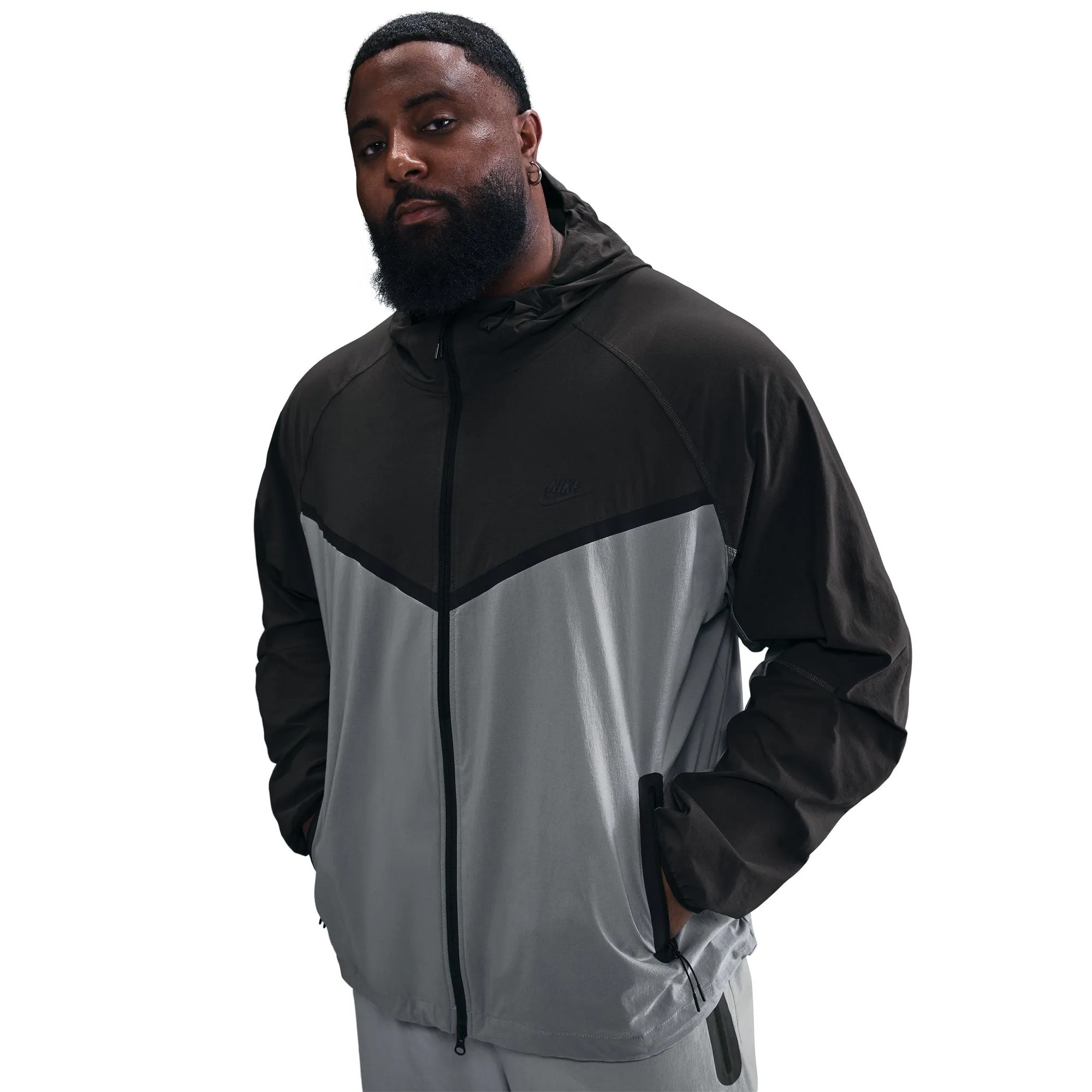 Nike Tech Woven Jacket Cool Grey Anthracite Black