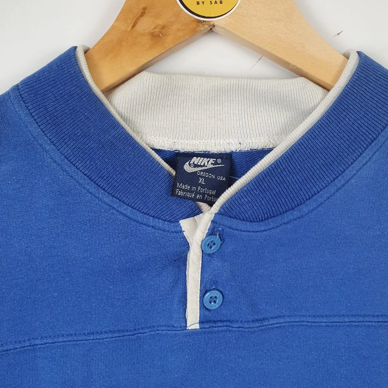 Nike Vintage 80's Tag Embroidered Logo Grandfather Sweatshirt Almost 40 Years Old  (L)