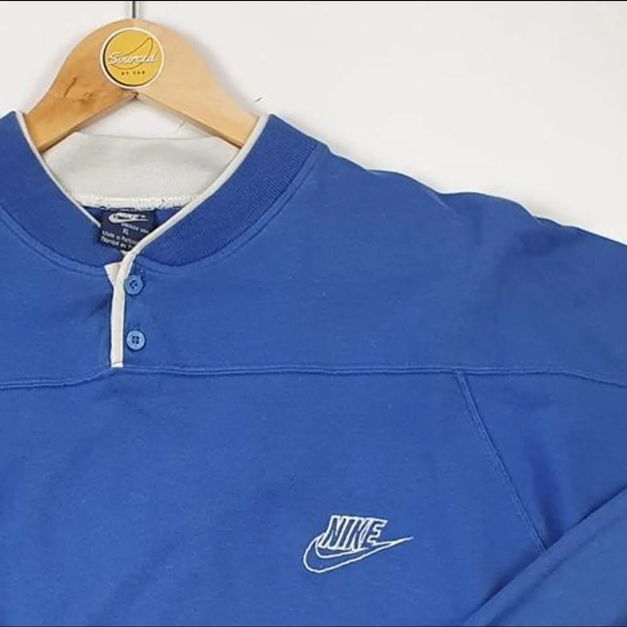 Nike Vintage 80's Tag Embroidered Logo Grandfather Sweatshirt Almost 40 Years Old  (L)