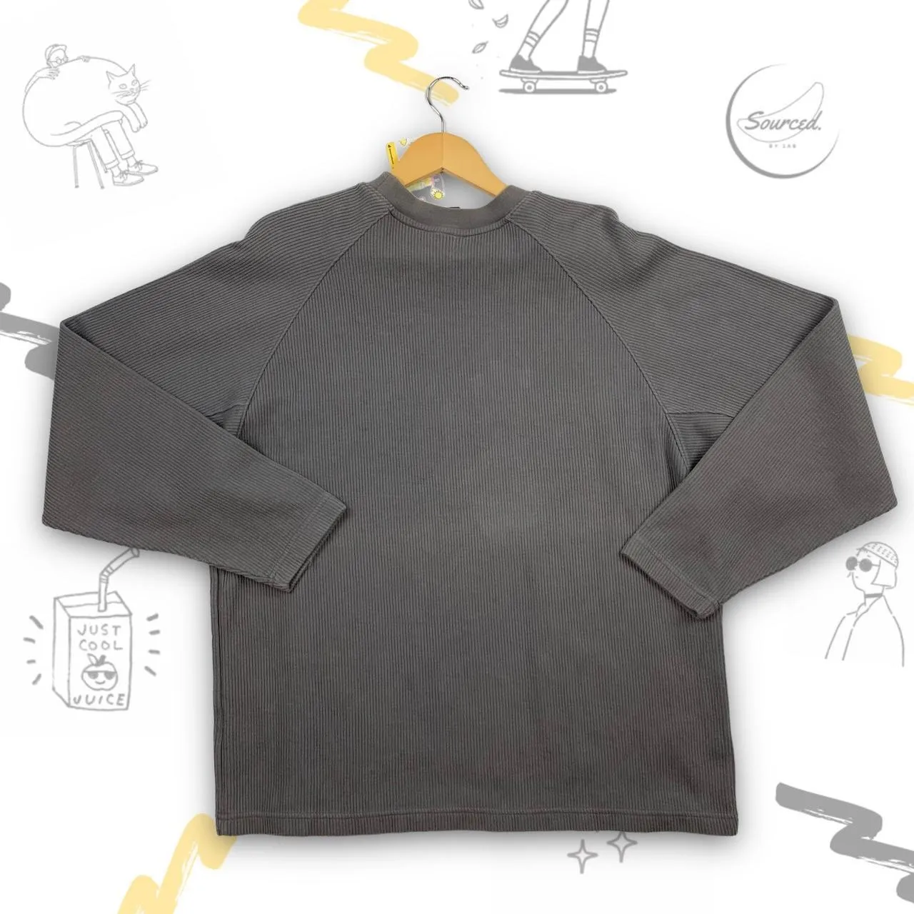 Nike Vintage Ribbed Crewneck Embroidered Swoosh (M)