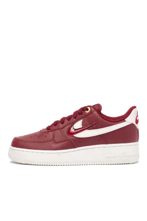 Nike Womens Air Force 1 Premium Shoes 'Team Red/Sail'