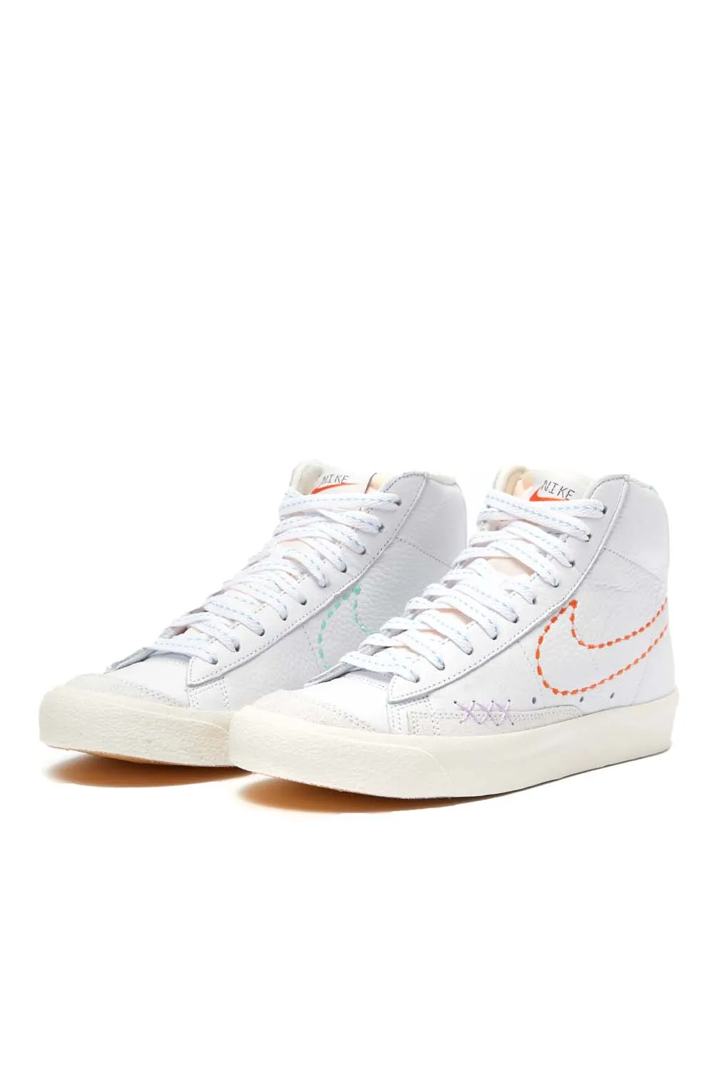Nike Womens Blazer Mid '77 'White/Orange-Teal'