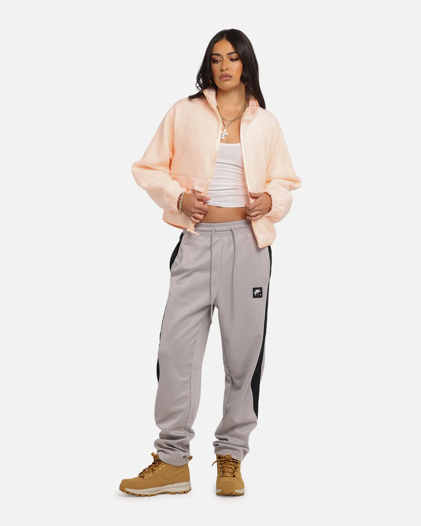 Nike Women's Sportswear Sherpa Jacket Crimson