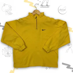 Nike Yellow Embroidered Left Chest Swoosh Women's (M)