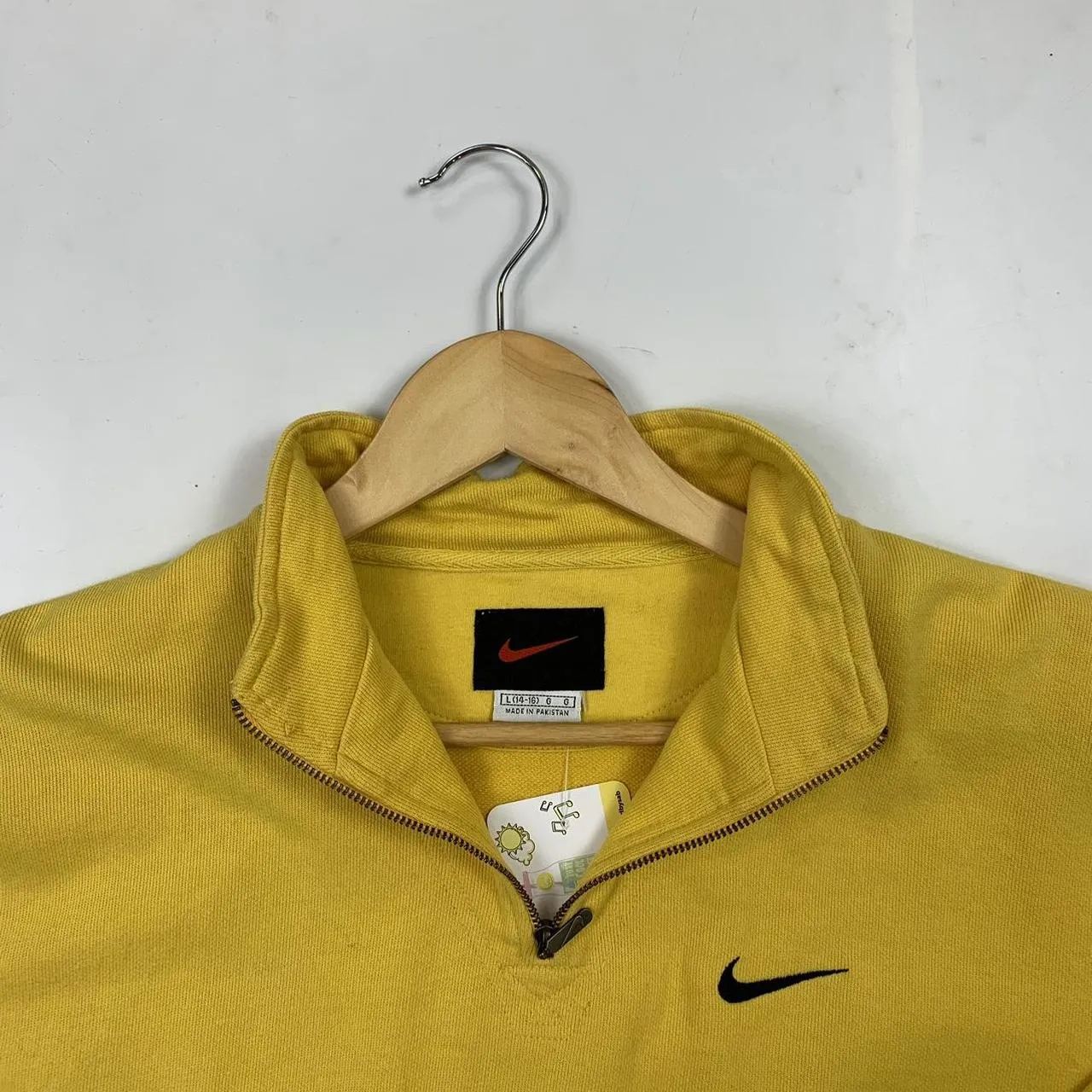 Nike Yellow Embroidered Left Chest Swoosh Women's (M)