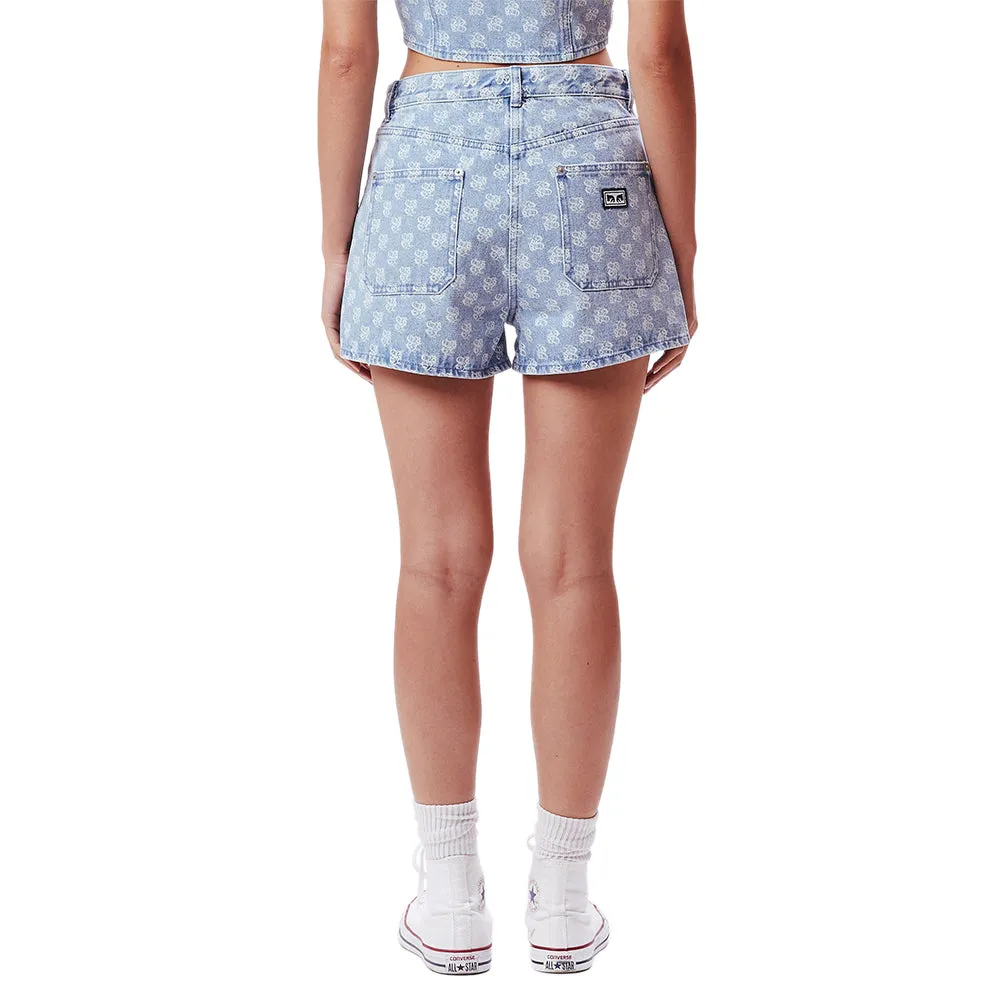 OBEY CLASH DENIM SHORTS // LIGHT INDIGO