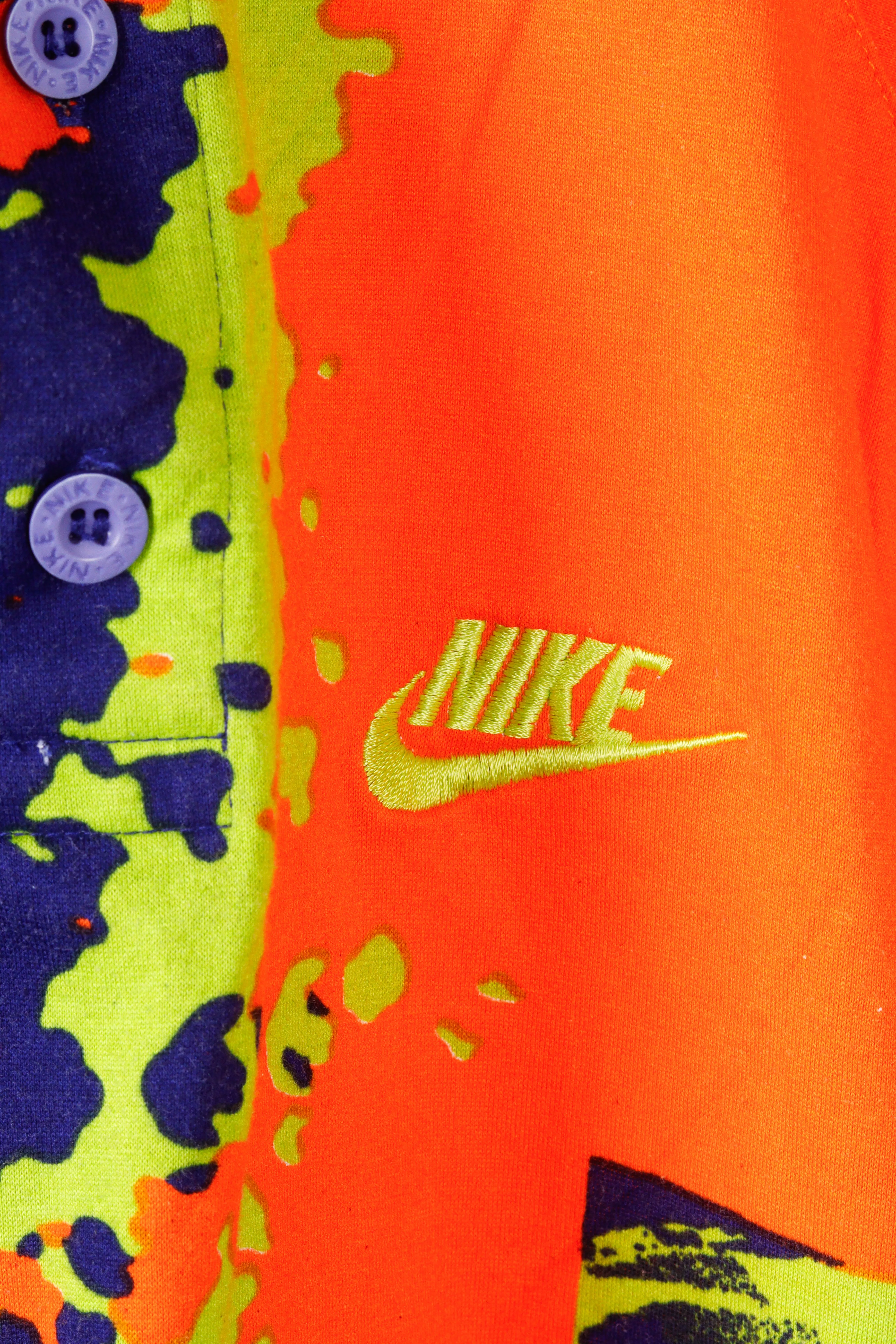 Vintage 1991 Nike 'Challenge Court Tennis Multi Pattern' S/S Polo Shirt