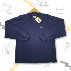 Vintage 90s Nike Embroidered Essentials Swoosh Sweatshirt (S)