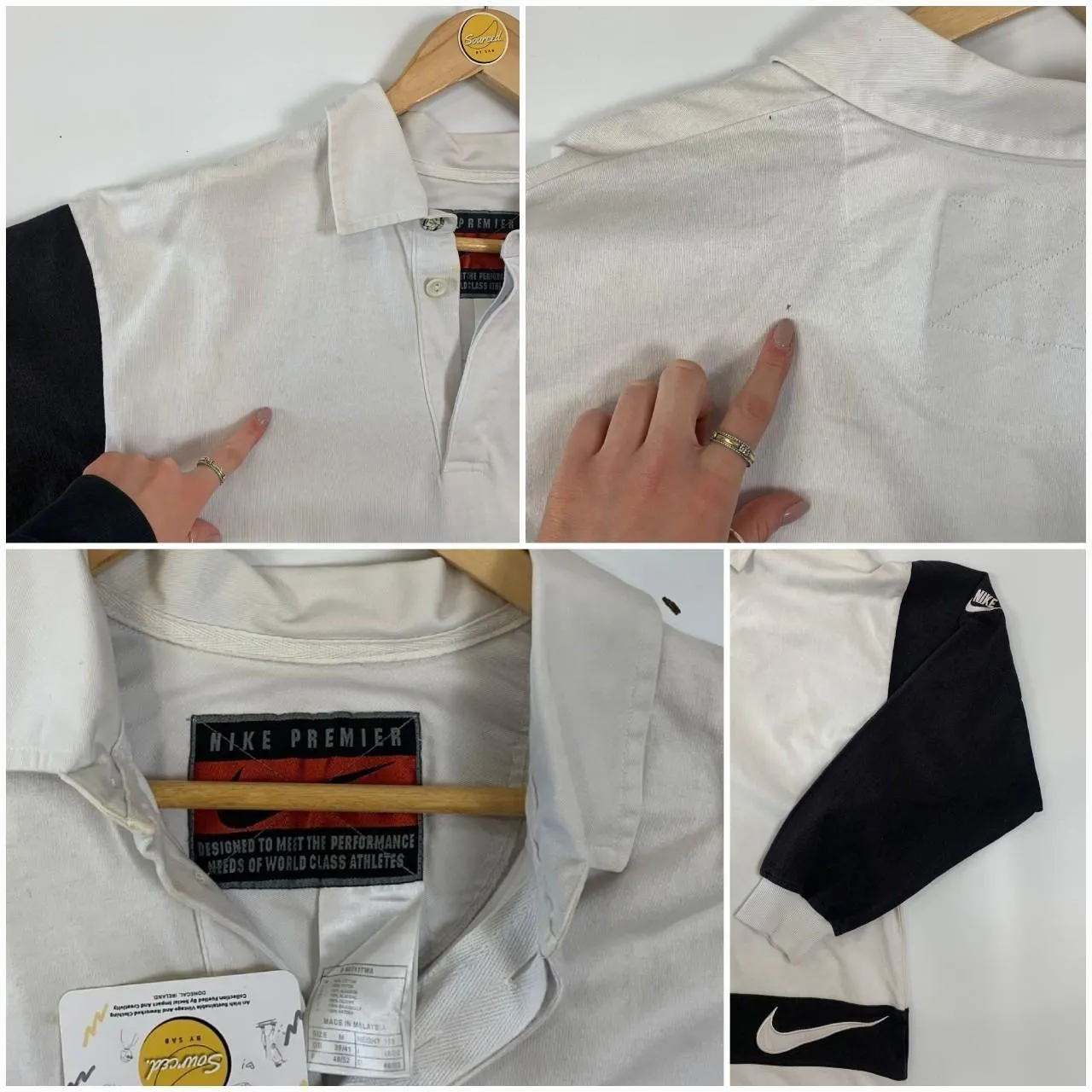 Vintage 90s Nike Rugby Style Poloshirt (M)