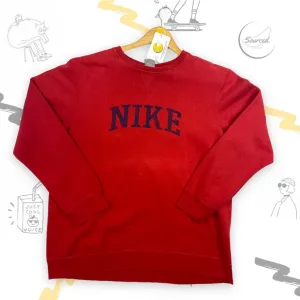 Vintage Early 00s Nike Embroidered Centre Spell-out Crewneck Sweatshirt  Buy With Confidence (L)
