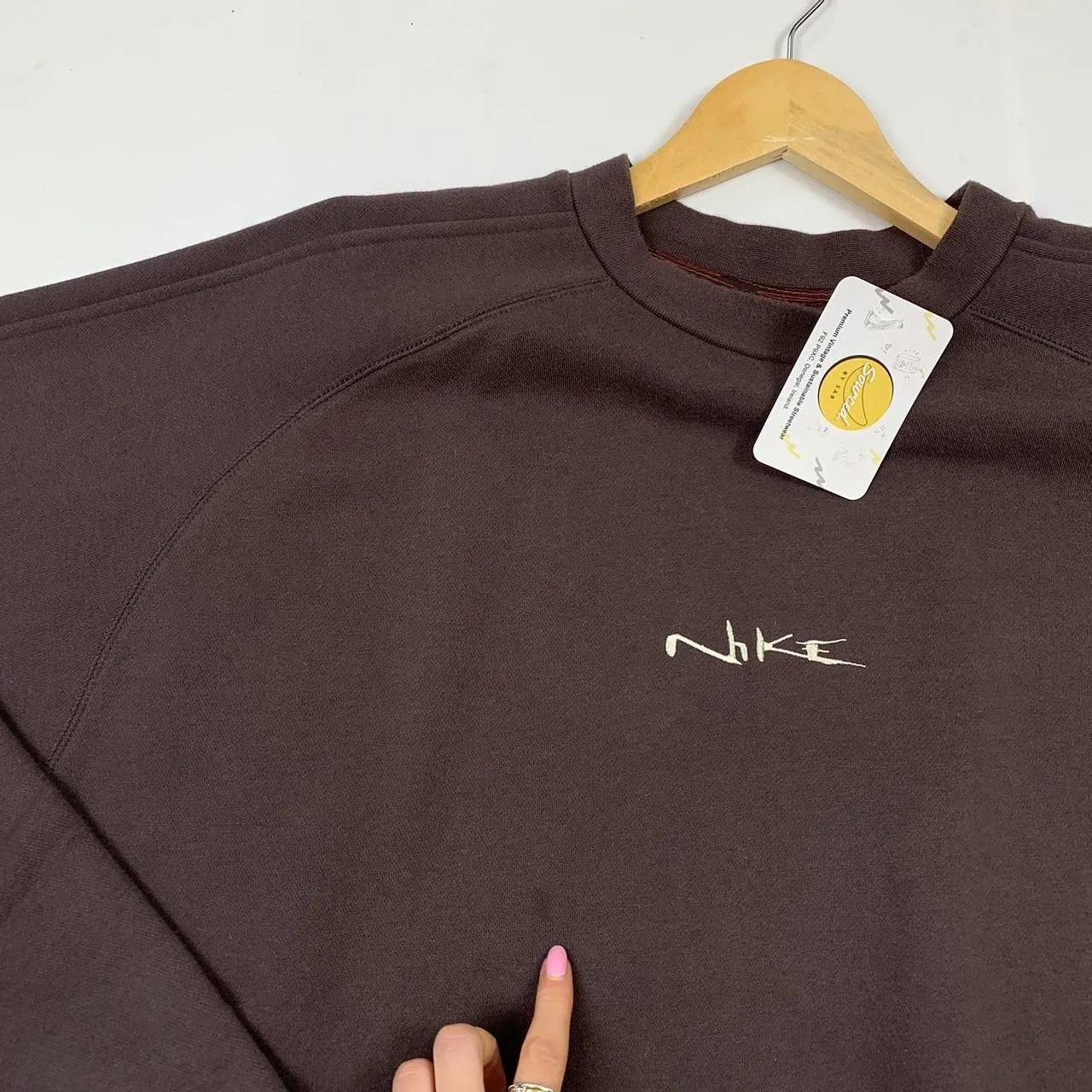 Vintage Early 00s Nike Embroidered Centre Spell-out Crewneck Sweatshirt  Buy With Confidence (XXL)