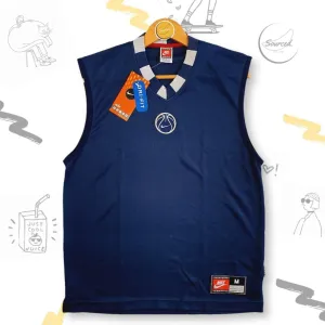 Vintage Early 2000s Tag Nike Deadstock Embroidered Centre Swoosh And Basketball Icon Short Sleeve (M)