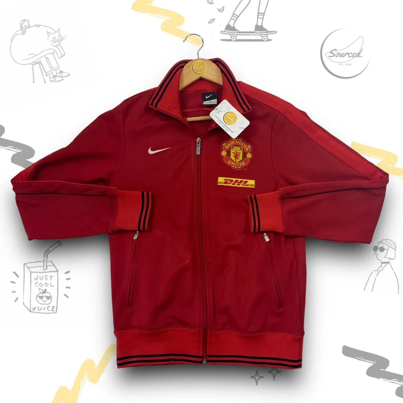 Vintage Manchester United Nike zippie (S)