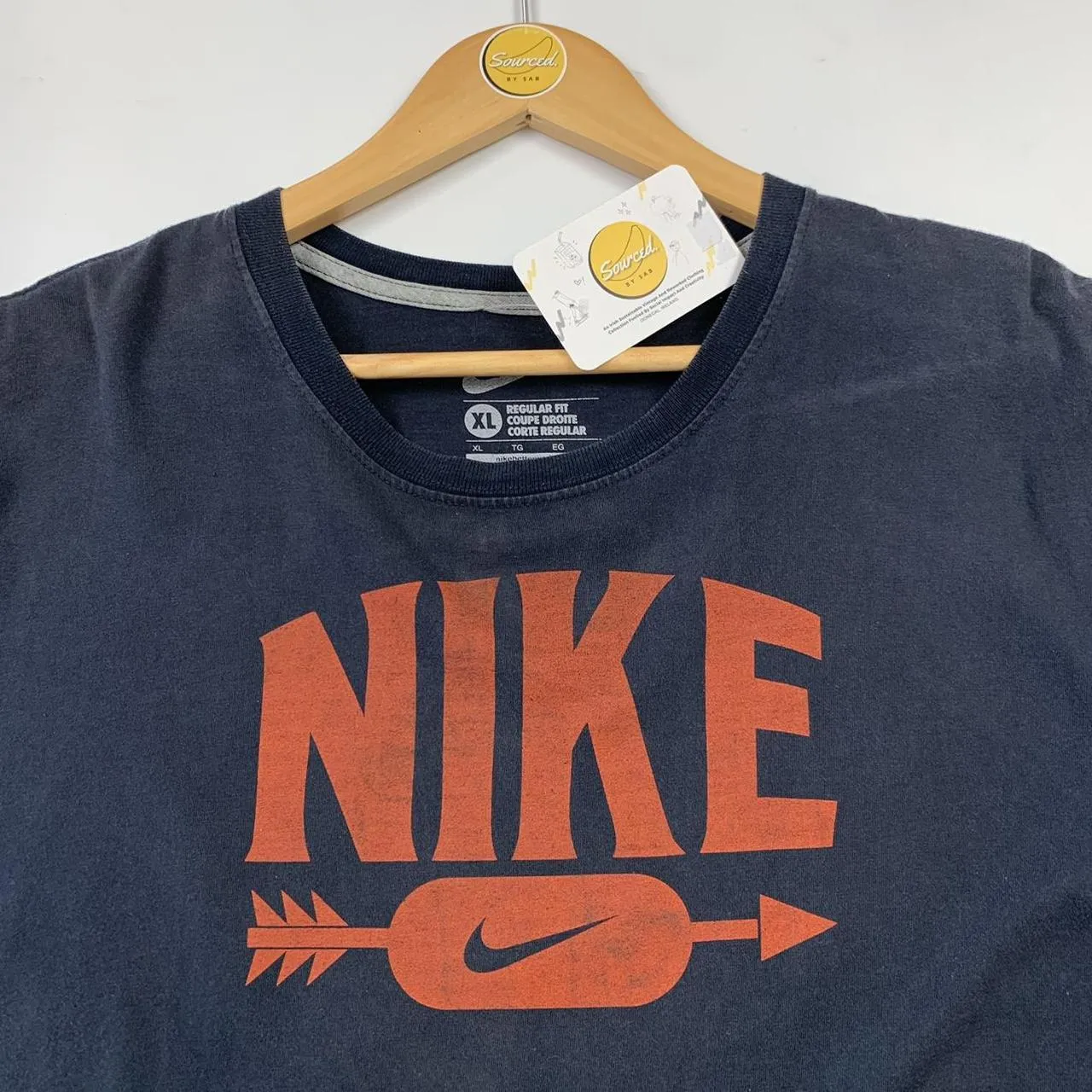 Vintage Navy Nike T-Shirt (XL)