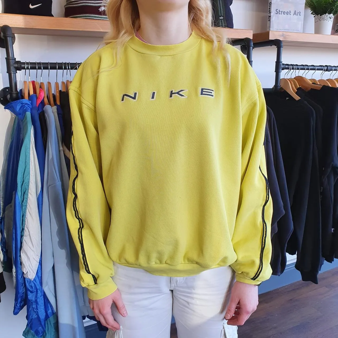 Vintage Nike Embroidered Centre Swoosh Sweatshirt  (S)